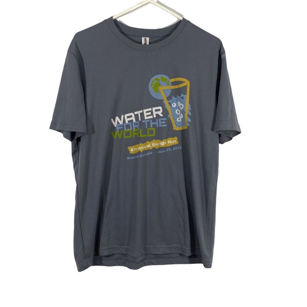 Water For The World Expert Performance Womens Gray Crew Neck Pullover T Shirt M